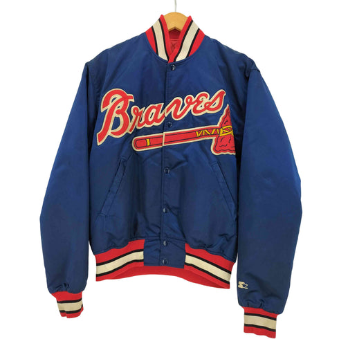 スターター STARTER 80-90s USA製 Diamond COLLECTION MLB チームワッペン 裏地キルティング スタジャン メンズ import:M