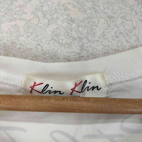 Klin Klin Y2K ラインストーン プリントデザイン Tシャツ レディース JPN:42
