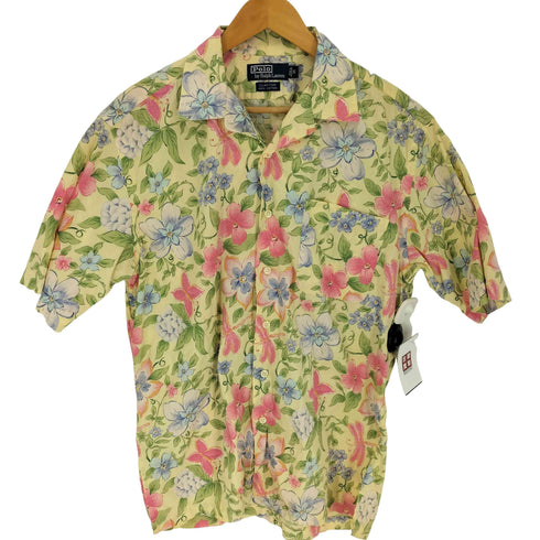 ポロバイラルフローレン Polo by RALPH LAUREN 90S CLAYTON クレイトン 開襟 オープンカラー アロハシャツ メンズ import:S
