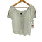 the Barnnet Pufleat Linen Blouse リネン100% パフスリーブ リボン 半袖ブラウス レディース