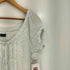 the Barnnet Pufleat Linen Blouse リネン100% パフスリーブ リボン 半袖ブラウス レディース
