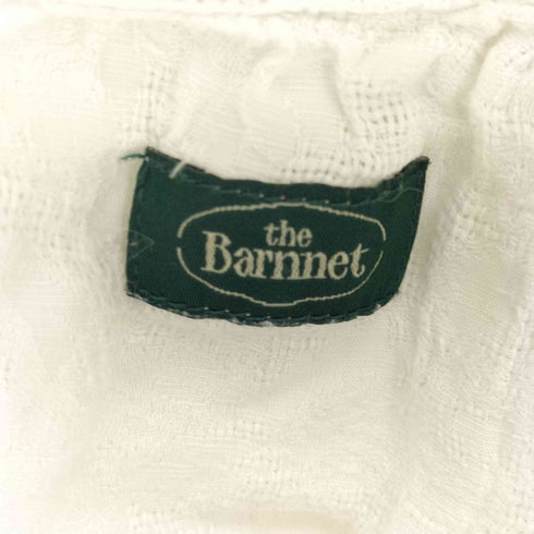 the Barnnet Pufleat Linen Blouse リネン100% パフスリーブ リボン 半袖ブラウス レディース