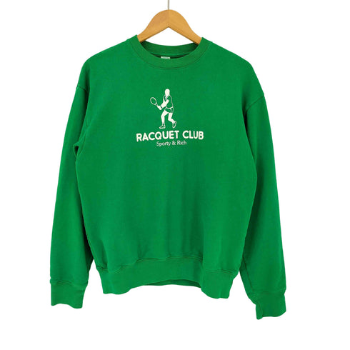 スポーティーアンドリッチ SPORTY& RICH RACQUET CLUB CREWNECK SWEAT ラケット クラブ クルーネック スウェット メンズ import:S