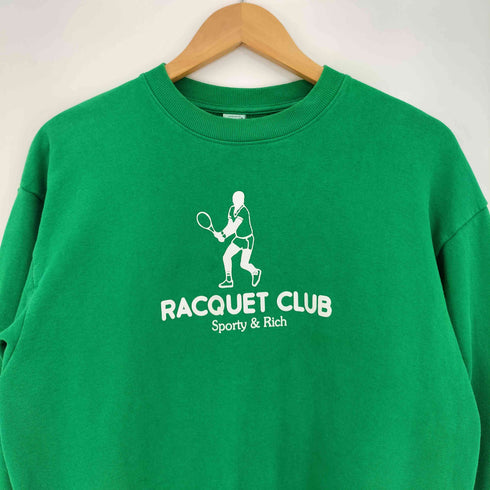 スポーティーアンドリッチ SPORTY& RICH RACQUET CLUB CREWNECK SWEAT ラケット クラブ クルーネック スウェット メンズ import:S