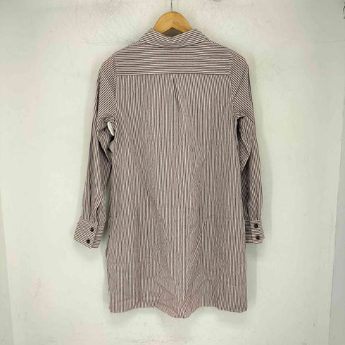 アーペーセー A.P.C. ハーフボタン 長袖 ストライプ ロングシャツ レディース import:S