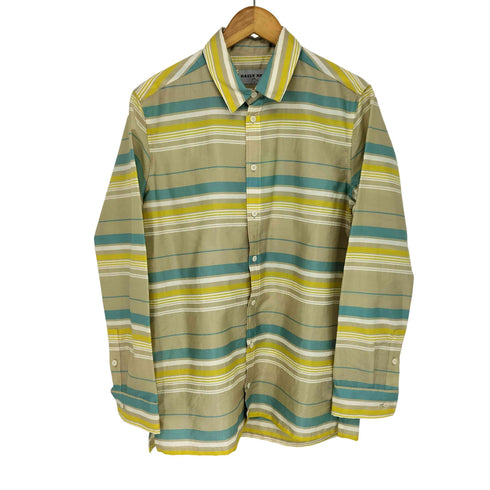 DAILY NEWS Pedro Shirts ナイロン混 マルチボーダー 長袖 シャツ メンズ JPN:M