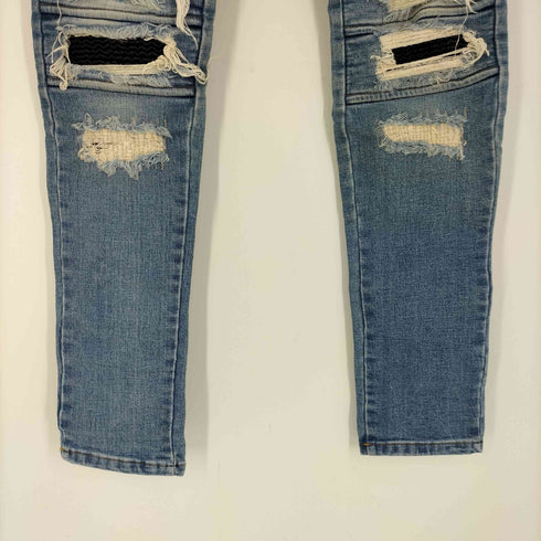 ダンケシェーン Danke Schon ダメージ加工 異素材リペア スキニー デニムパンツ メンズ XL