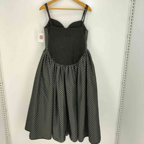 ORGANIC DREAMER 異素材切替 バスト シェイプ ストラップ ドレス レディース