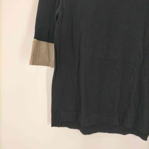 チヴィディーニ CIVIDINI MADE IN ITALY イタリア製 袖切り替え コットン ニット ブラウス カットソー レディース EUR:46
