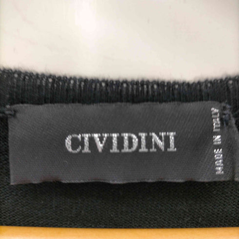 チヴィディーニ CIVIDINI MADE IN ITALY イタリア製 袖切り替え コットン ニット ブラウス カットソー レディース EUR:46