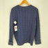 ポロバイラルフローレン Polo by RALPH LAUREN 90S ポニー刺繍 ケーブル編み クルーネック コットンニット セーター レディース import:L