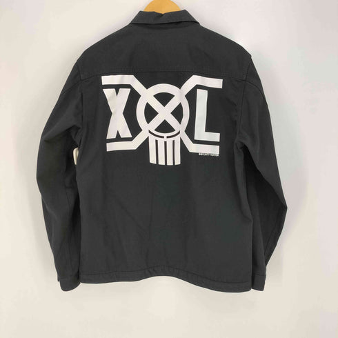 エクストララージ XLARGE WORK JACKET ロゴ 刺繍 プリント ジップアップ ワークジャケット メンズ JPN:L