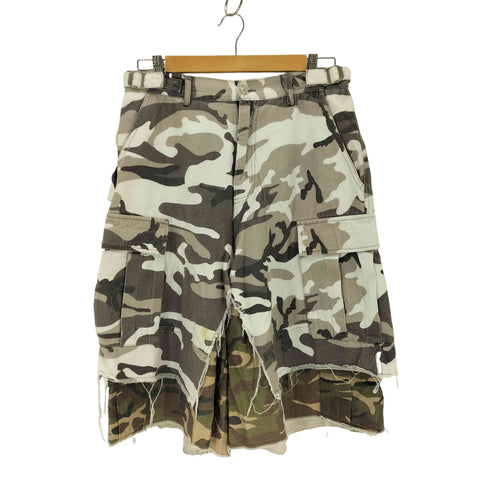 プロジェクトジーアール PROJECT G/R Layered Skirt Camo Cargo Shorts メンズ 1