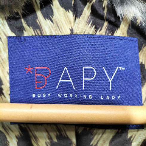 アベイシングエイプ A BATHING APE BAPY 00s Y2K レオパード コーデュロイ ファーコート レディース JPN:M