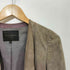 ユナイテッドアローズ UNITED ARROWS 羊革 ラムレザー スエード ボタンレス ジャケット ボレロ レディース JPN:38