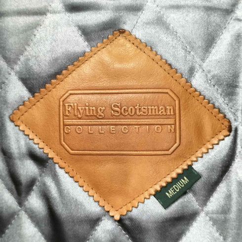 Flying Scotsman オンブレチェック ウール混 中 綿ジップアップジャケット メンズ import:M