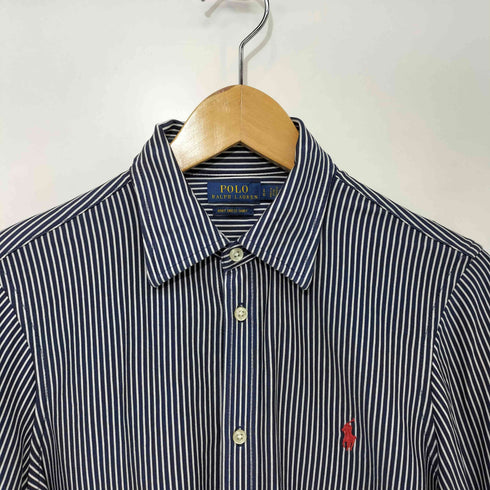 ポロラルフローレン POLO RALPH LAUREN ポニー刺繍 ストライプ ニットドレス L/S シャツ メンズ import:L