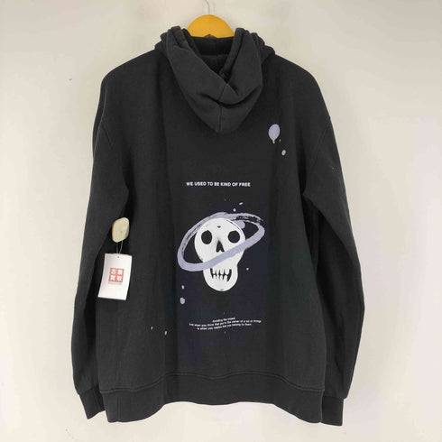 ザラ ZARA 両面プリント プルオーバーパーカー メンズ import:L