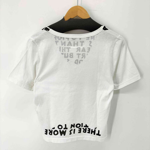エムエムシックスメゾンマルジェラ MM6 Maison Margiela Vneck SIDA T-Shirt チャリティー・エイズ レディース import:S