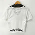 エムエムシックスメゾンマルジェラ MM6 Maison Margiela Vneck SIDA T-Shirt チャリティー・エイズ レディース import:S