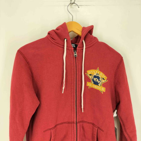 ヒステリックグラマー HYSTERIC GLAMOUR ヒスガールプリント 両面プリント ジップアップパーカー メンズ import:M