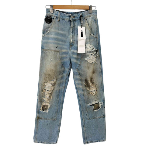 エムエムシックスメゾンマルジェラ MM6 Maison Margiela ディストレストジーンズ パンツ レディース UK:24