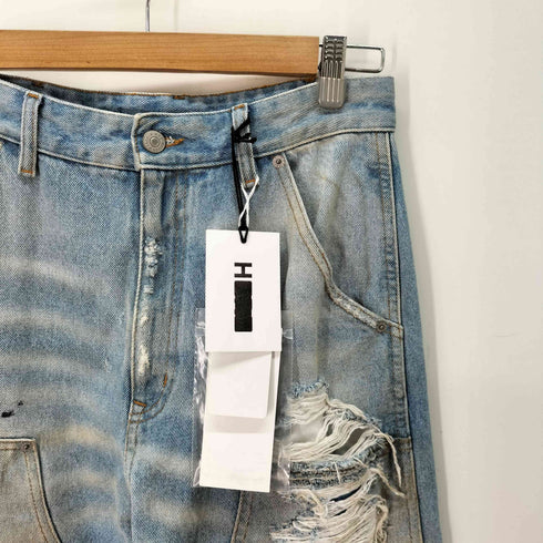 エムエムシックスメゾンマルジェラ MM6 Maison Margiela ディストレストジーンズ パンツ レディース UK:24