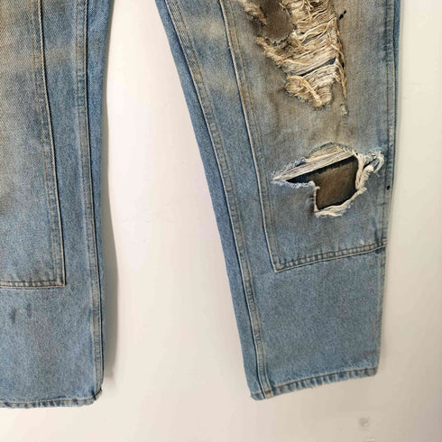 エムエムシックスメゾンマルジェラ MM6 Maison Margiela ディストレストジーンズ パンツ レディース UK:24