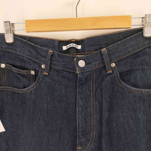 オーラリー AURALEE HARD TWIST DENIM WIDE PANTS メンズ 34
