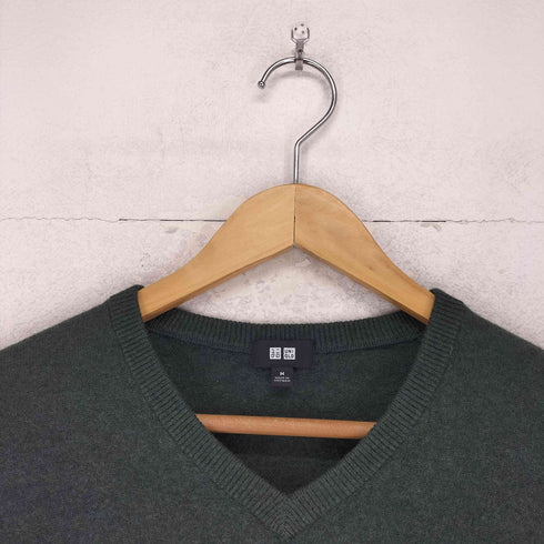 ユニクロ UNIQLO カシミヤVネックセーター(長袖) メンズ JPN:M