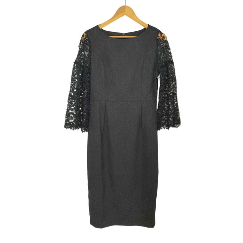 DRESS+ お呼ばれ ドレス パーティー ミモレ丈 レース ワンピース レディース JPN:L