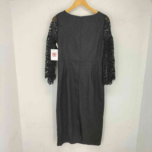 DRESS+ お呼ばれ ドレス パーティー ミモレ丈 レース ワンピース レディース JPN:L