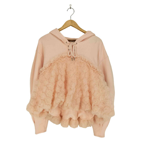 ポピートーキョー poppy tokyo TULLE DOCKING HOODIE domestic レディース FREE