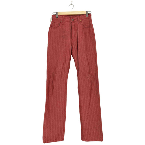 SAMURAI JEANS Lot4 ヘリンボーン ストライプストレートデニムパンツ メンズ 29