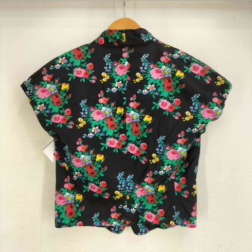 ケンゾーパリス KENZO PARIS ヴィンテージ花柄 ノースリーブシャツ レディース import:M