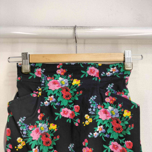 ケンゾーパリス KENZO PARIS ヴィンテージ花柄 五分丈タイトスカート レディース import:M