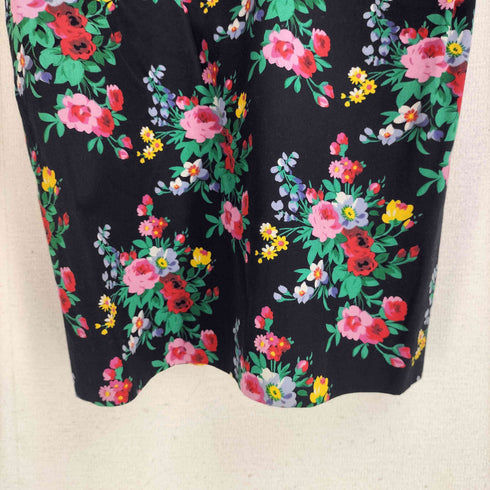 ケンゾーパリス KENZO PARIS ヴィンテージ花柄 五分丈タイトスカート レディース import:M