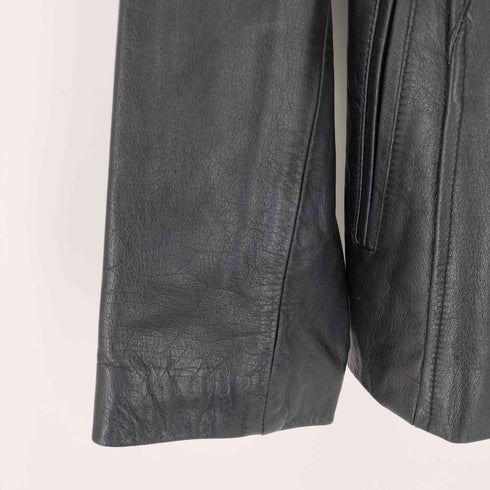 ALPHA CUBIC COW LEATHER 比翼ジップ カウレザージャケット レディース 11AR