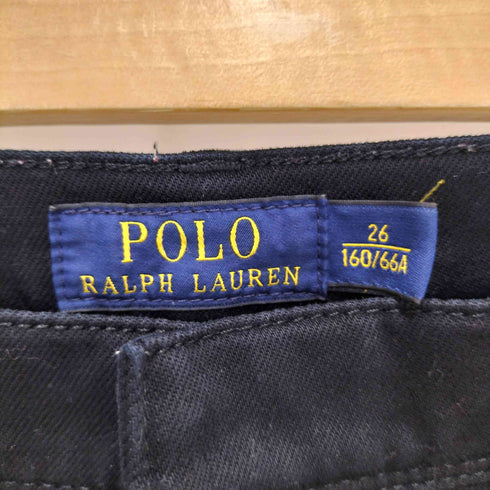 ポロラルフローレン POLO RALPH LAUREN 裾 スナップボタン スリムパンツ レディース 160