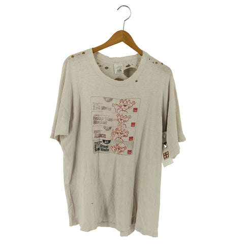 フルーツオブザルーム FRUIT OF THE LOOM 90S カナダ製 ボロ 両面広告デザインプリントTシャツ メンズ XL