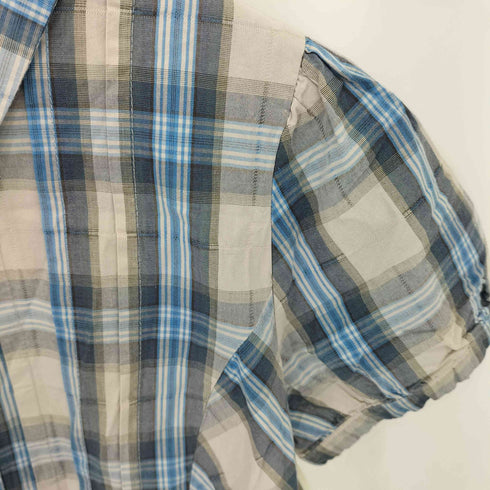 IDF チェック柄 スリム S/S シャツ casual レディース 165/88A