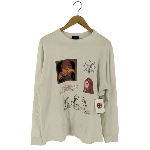 HERESY グラフィックプリント ロングスリーブTシャツ メンズ M