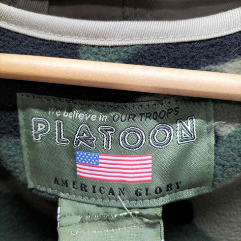 PLATOON フィッシュテール モッズコート 迷彩フリースライナー付属 メンズ import:XXL