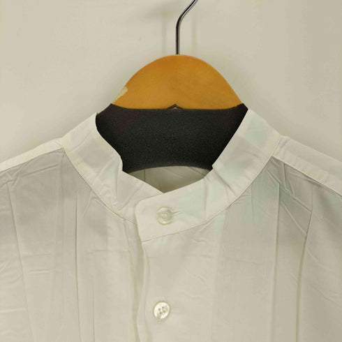 イッセイミヤケ ISSEY MIYAKE L/Sプリーツバンドカラーシャツ メンズ JPN:XL