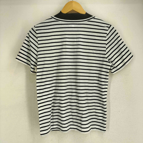ブルーレーベルクレストブリッジ BLUE LABEL CRESTBRIDGE 袖ロゴプリント ボーダー S/S カットソー レディース EUR:38