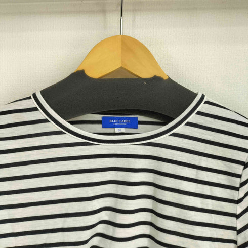 ブルーレーベルクレストブリッジ BLUE LABEL CRESTBRIDGE 袖ロゴプリント ボーダー S/S カットソー レディース EUR:38