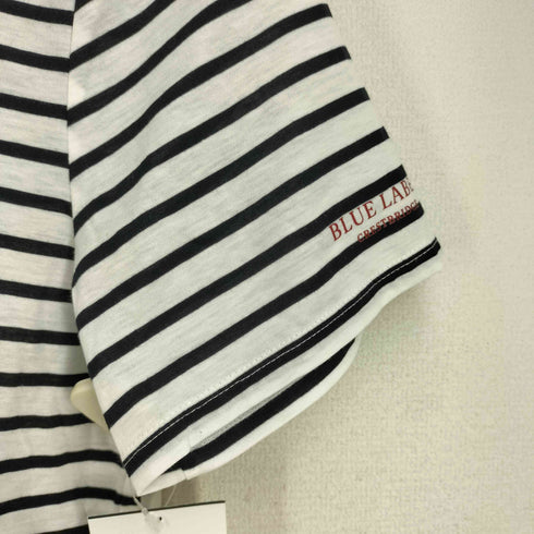 ブルーレーベルクレストブリッジ BLUE LABEL CRESTBRIDGE 袖ロゴプリント ボーダー S/S カットソー レディース EUR:38