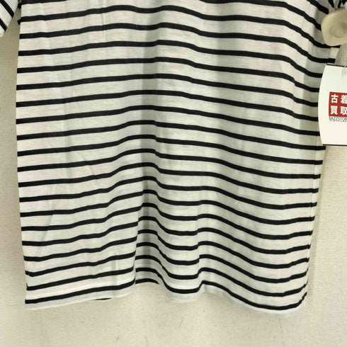 ブルーレーベルクレストブリッジ BLUE LABEL CRESTBRIDGE 袖ロゴプリント ボーダー S/S カットソー レディース EUR:38