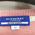 バーバリーブルーレーベル BURBERRY BLUE LABEL ロゴ刺繍 ボーダー 七分袖ニット チュニックワンピース レディース EUR:38