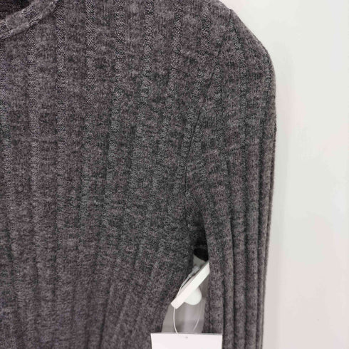 レース付き L/S リブ ポロニット cool レディース